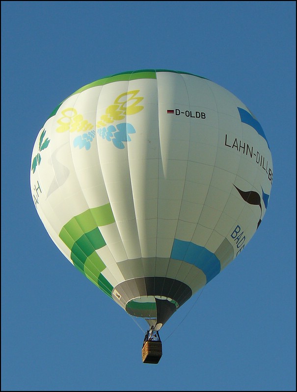 . (D-OLDB) Dieser Heiluftballon wurde bei der Mosel Ballon Fiesta auf dem Chip festgehalten. 21.08.2010