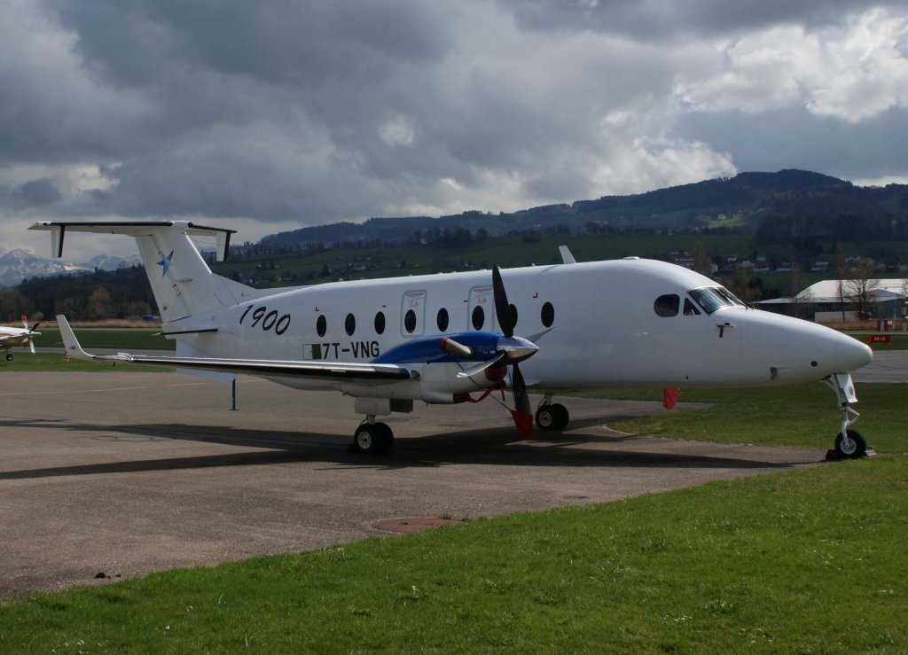 7T-VNG, Beechcraft 1900 D, 2010.04.05, ACH-LSZR, Altenrhein/St.Gallen, Schweiz