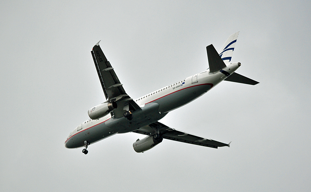 A 320-232 Aegean Airlines, SX-DVH, im Anflug auf Dsseldorf - 07.06.2010