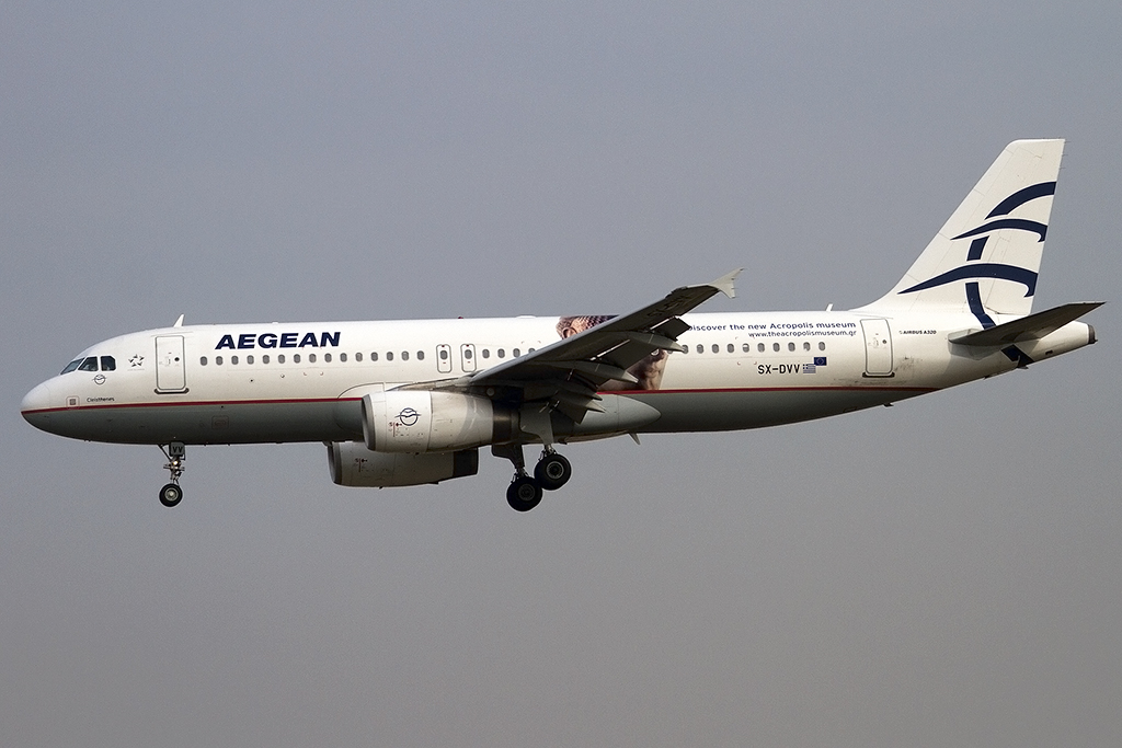 Aegan Airlines, SX-DVV, Airbus, A320-232, 08.09.2012, BCN, Barcelona, Spain 


