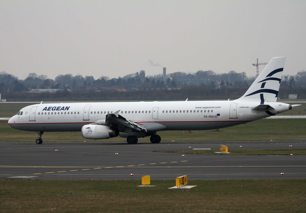 Aegean Airlines, SX-DGA, Airbus, A 321-200, 11.03.2013, DUS-EDDL, Dsseldorf, Germany 