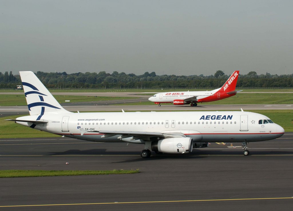 Aegean Airlines, SX-DVI, Airbus A 320-200 (Kinesis), 2010.09.23, DUS-EDDL, Dsseldorf, Germany