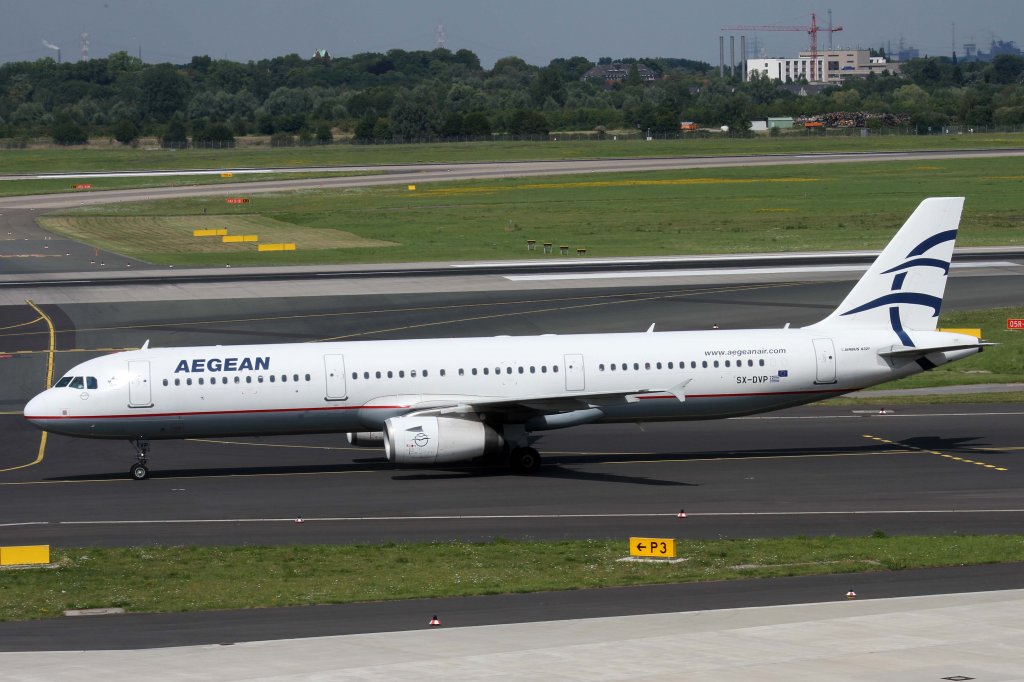 Aegean Airlines, SX-DVP, Airbus, A 321-200, 11.08.2012, DUS-EDDL, Dsseldorf, Germany 