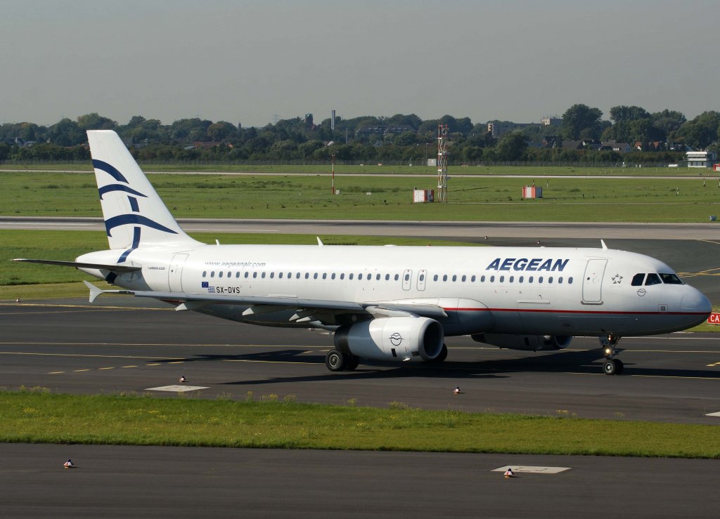 Aegean Airlines, SX-DVS, Airbus A 320-200, 2010.09.22, DUS-EDDL, Dsseldorf, Germany 

