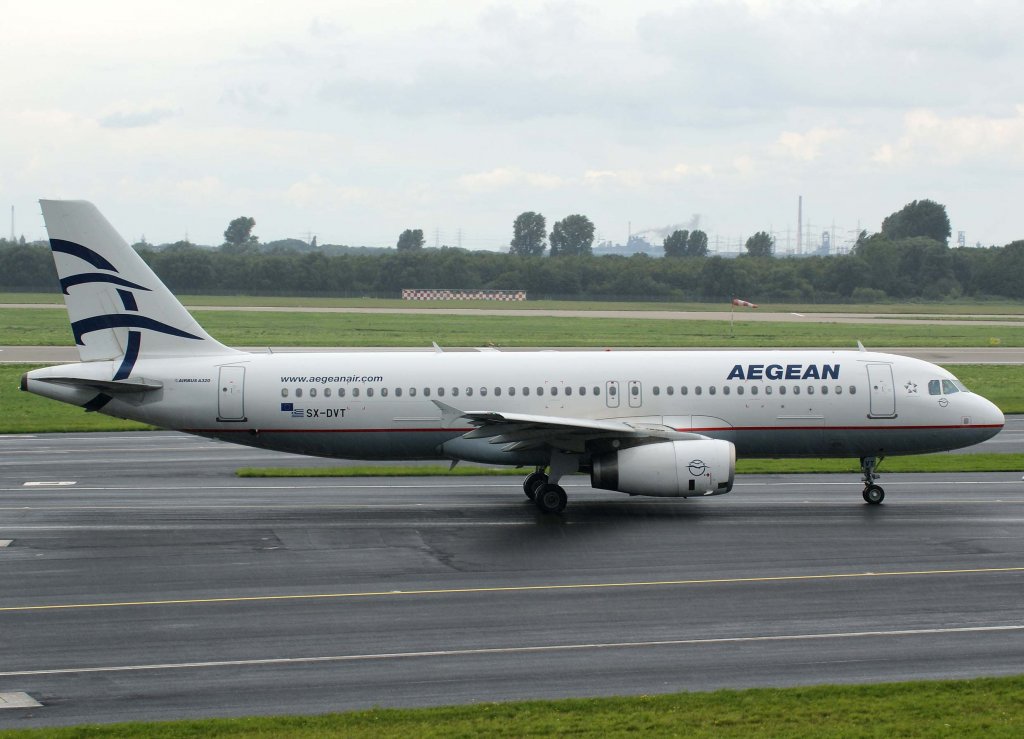 Aegean Airlines, SX-DVT, Airbus A 320-200, 2010.08.28, DUS, Dsseldorf, Germany 