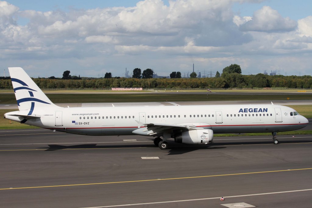 Aegean Airlines, SX-DVZ, Airbus, A 321-200, 22.09.2012, DUS-EDDL, Dsseldorf, Germany

