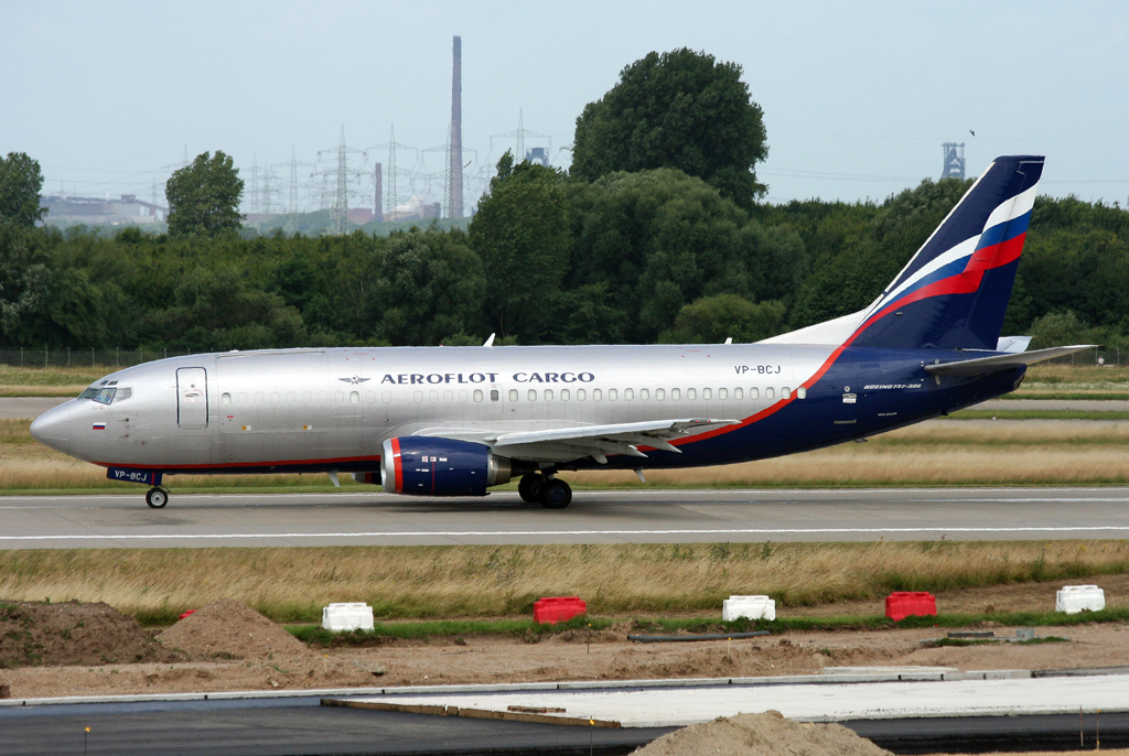 Aeroflot Cargo B737-300 VP-BCJ beim Start auf der 23L in DUS / EDDL / Dsseldorf am 06.07.2008