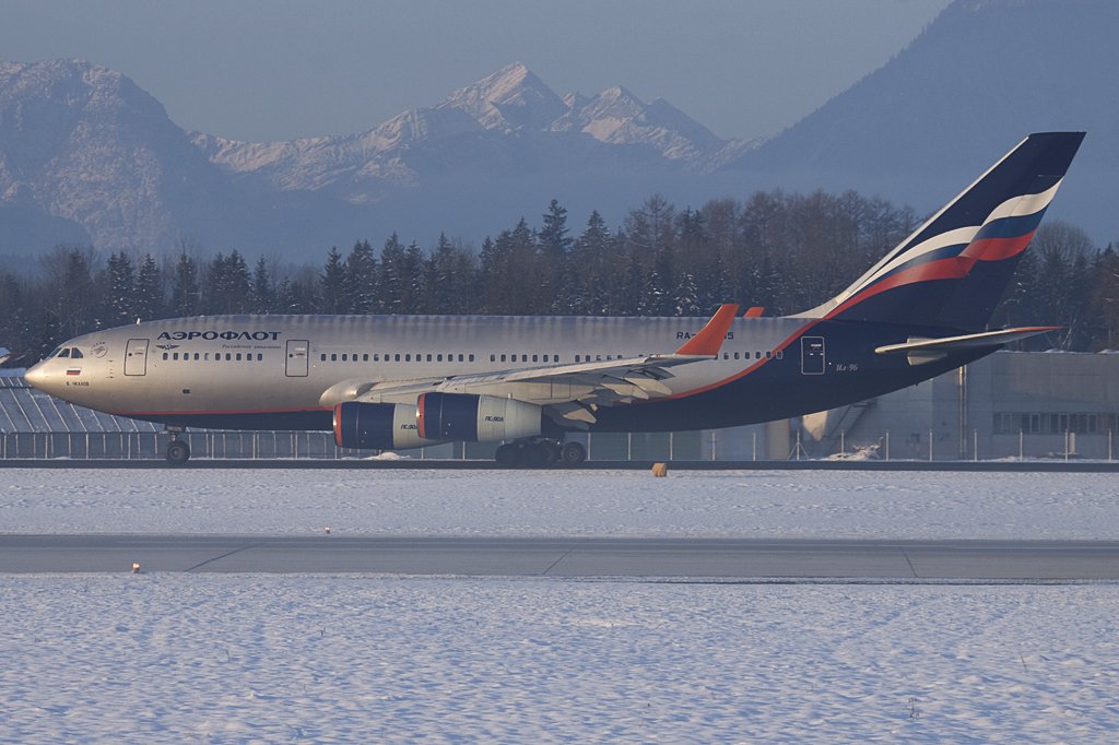 Aeroflot, RA-96005, Ilyushin, IL-96-300, 16.01.2010, SZG, Salzburg, Austria 


