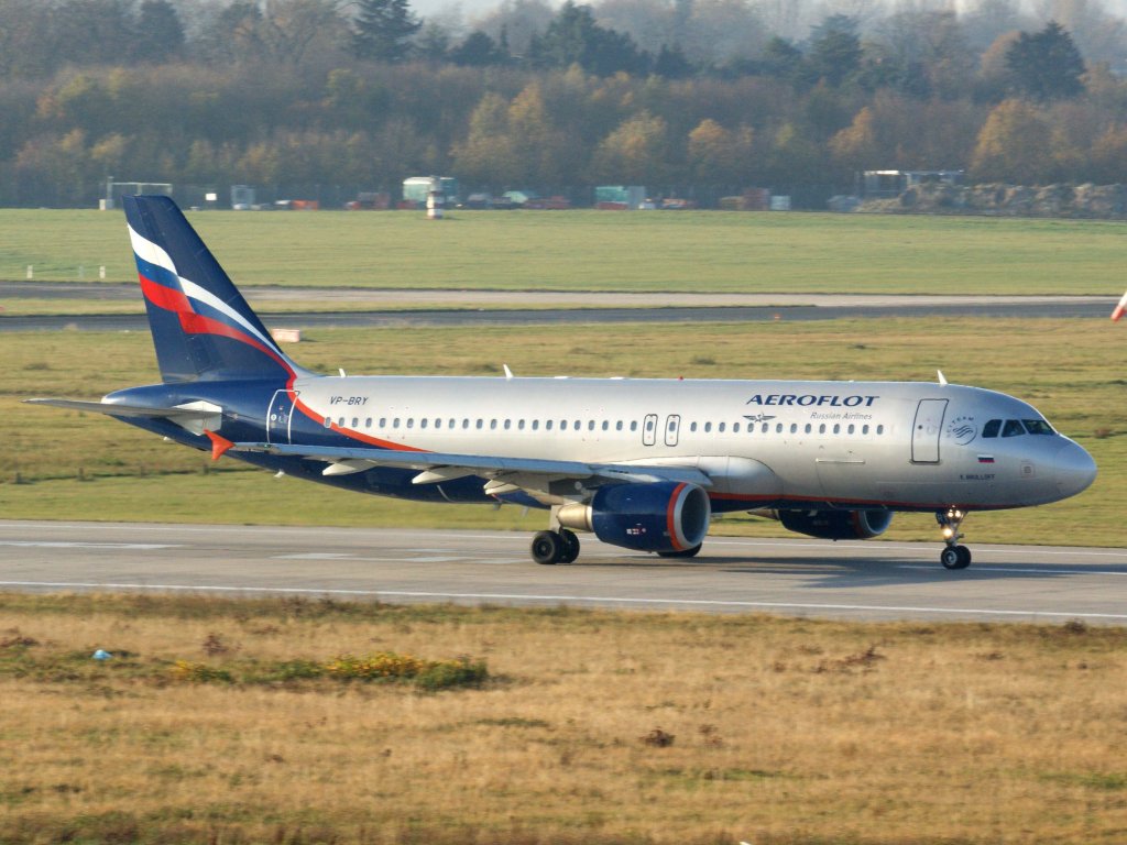 Aeroflot, VP-BRY  K.Brulloff , Airbus, A 320-200, 13.11.2011, DUS-EDDL, Dsseldorf, Germany

