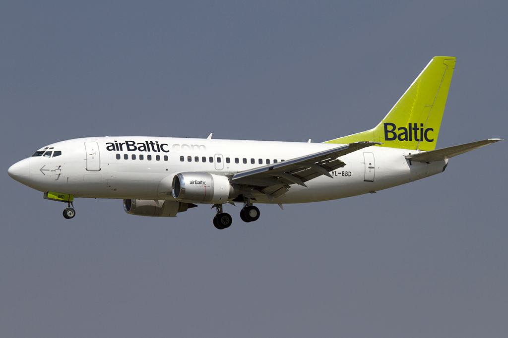 Air Baltic, YL-BBD, Boeing, B737-53S, 06.09.2010, BCN, Barcelona, Spain 


