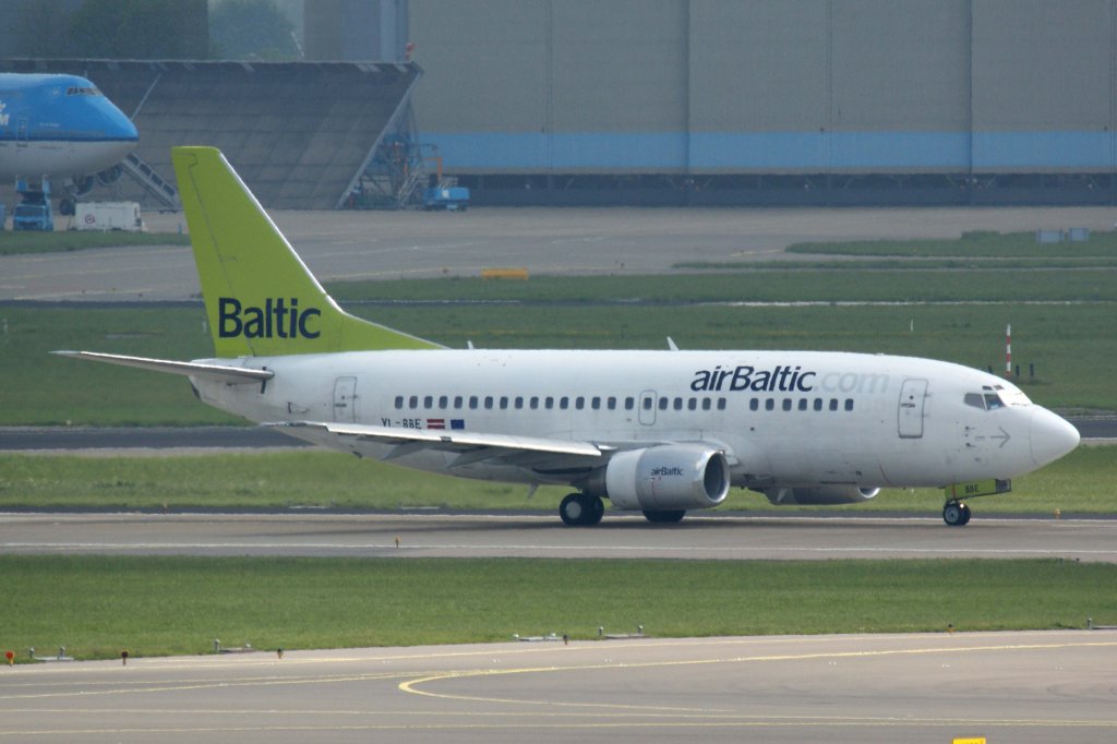 Air Baltic, YL-BBE, Boeing, 737-500, 25.05.2012, AMS-EHAM, Amsterdam (Schiphol), Niederlande