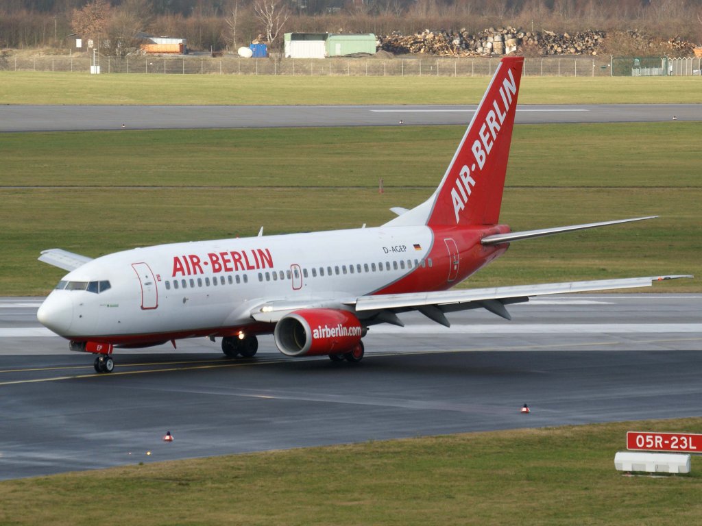 Air Berlin (Bermania), D-AGEP, Boeing, 737-700, 06.01.2012, DUS-EDDL, Dsseldorf, Germany 