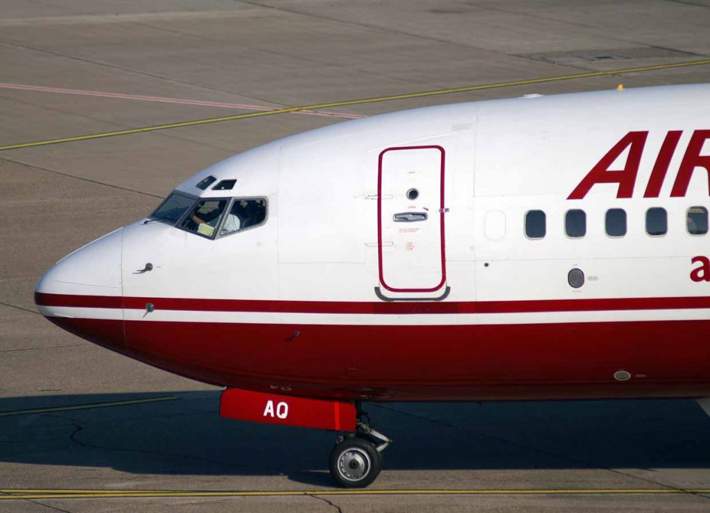 Air Berlin, D-ABAQ (alte AB-Lackierung), Boeing 737-800 WL, 2007.10.23, DUS, Dsseldorf, Germany