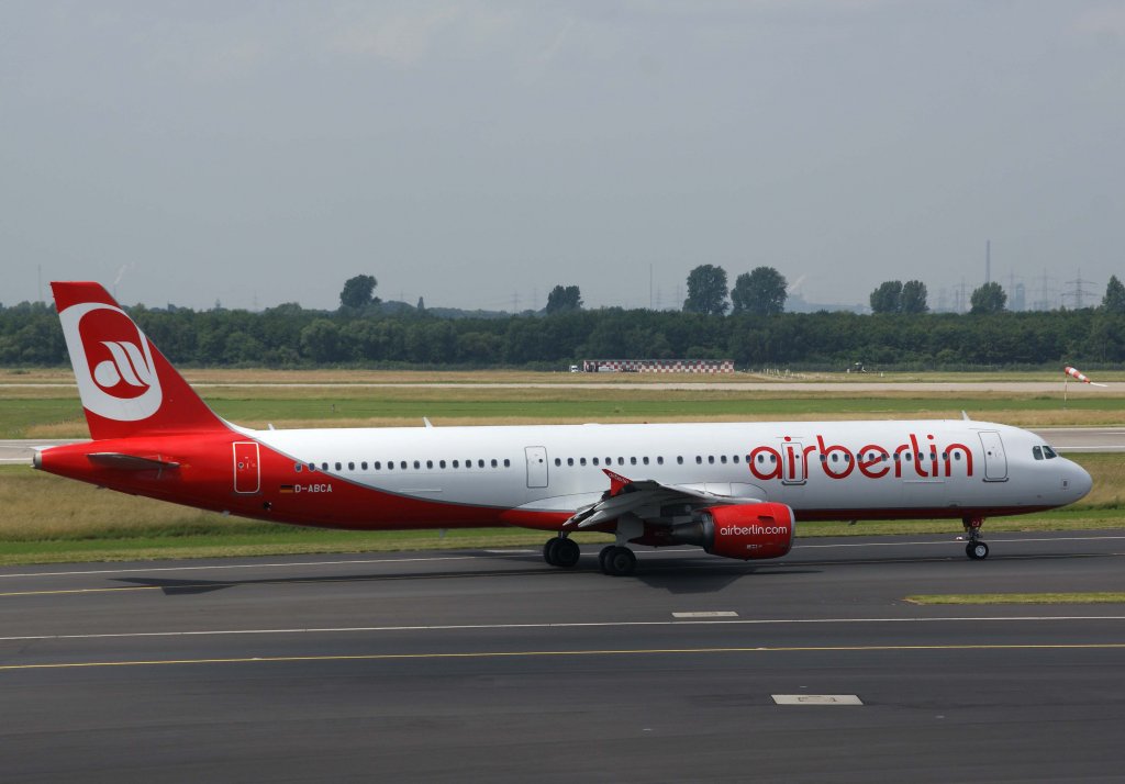 Air Berlin, D-ABCA, Airbus, A 321-200, 01.07.2013, DUS-EDDL, Dsseldorf, Germany
