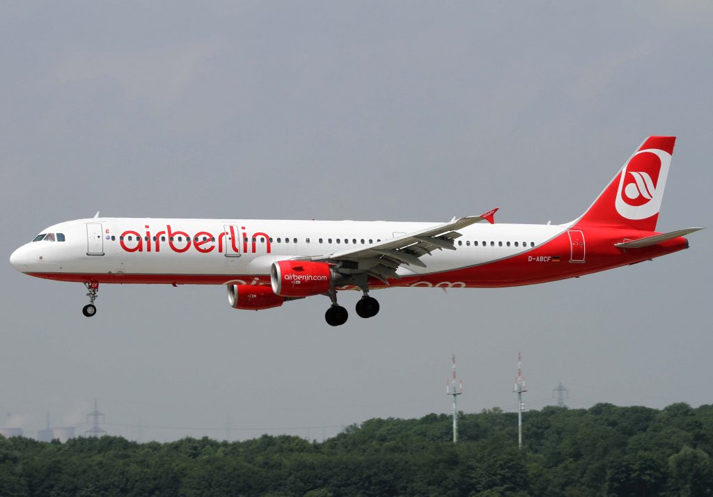 Air Berlin, D-ABCF, Airbus, A 321-200, 01.07.2013, DUS-EDDL, Dsseldorf, Germany
