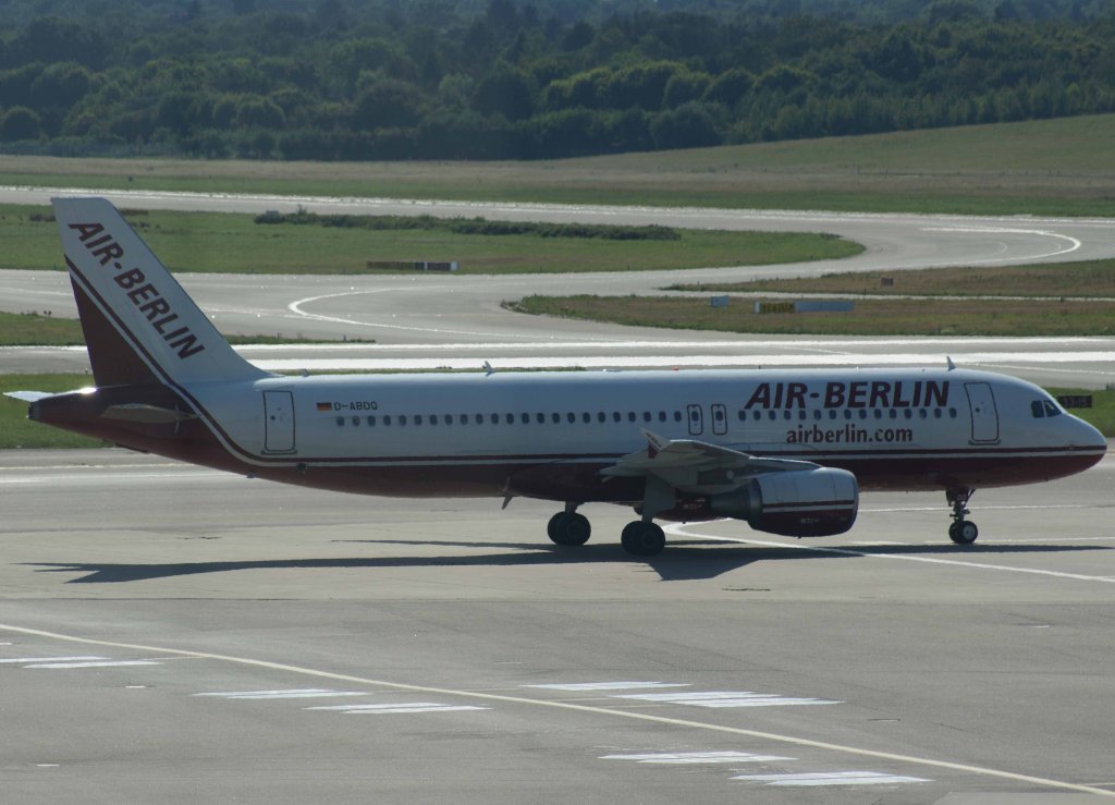 Air Berlin, D-ABDQ (alte-AB-Lackierung), Airbus A 320-200, 2008.07.24, HAM, Hamburg, Germany