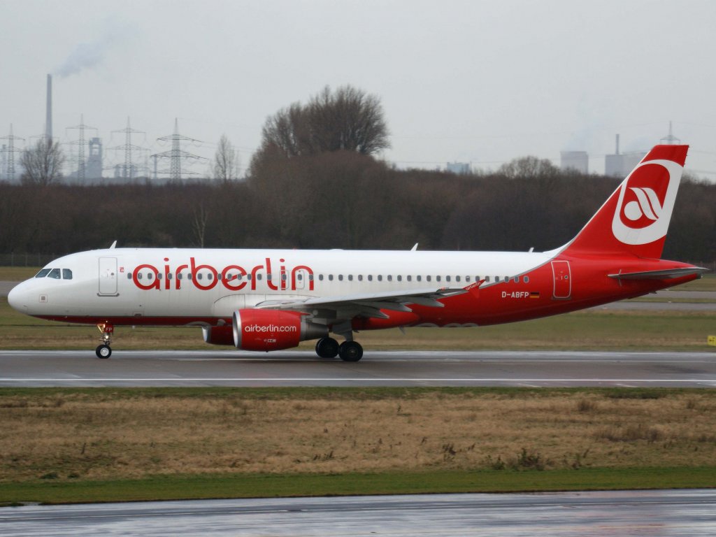 Air Berlin, D-ABFP, Airbus, A 320-200, 06.01.2012, DUS-EDDL, Dsseldorf, Germany
 
