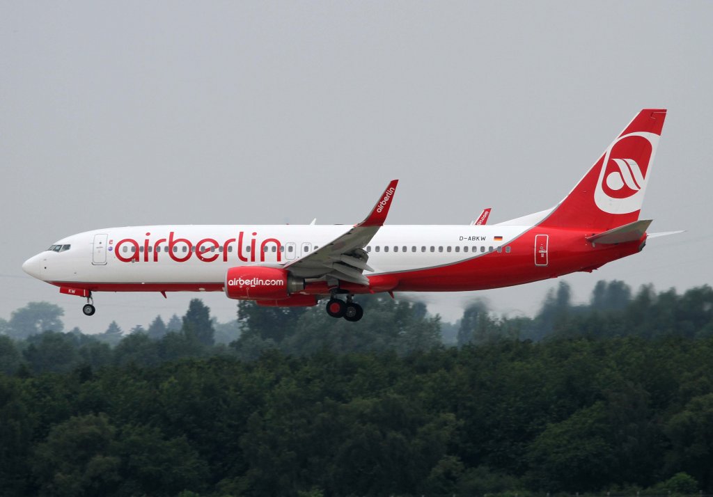 Air Berlin, D-ABKW, Boeing, 737-800 wl, 01.07.2013, DUS-EDDL, Dsseldorf, Germany 