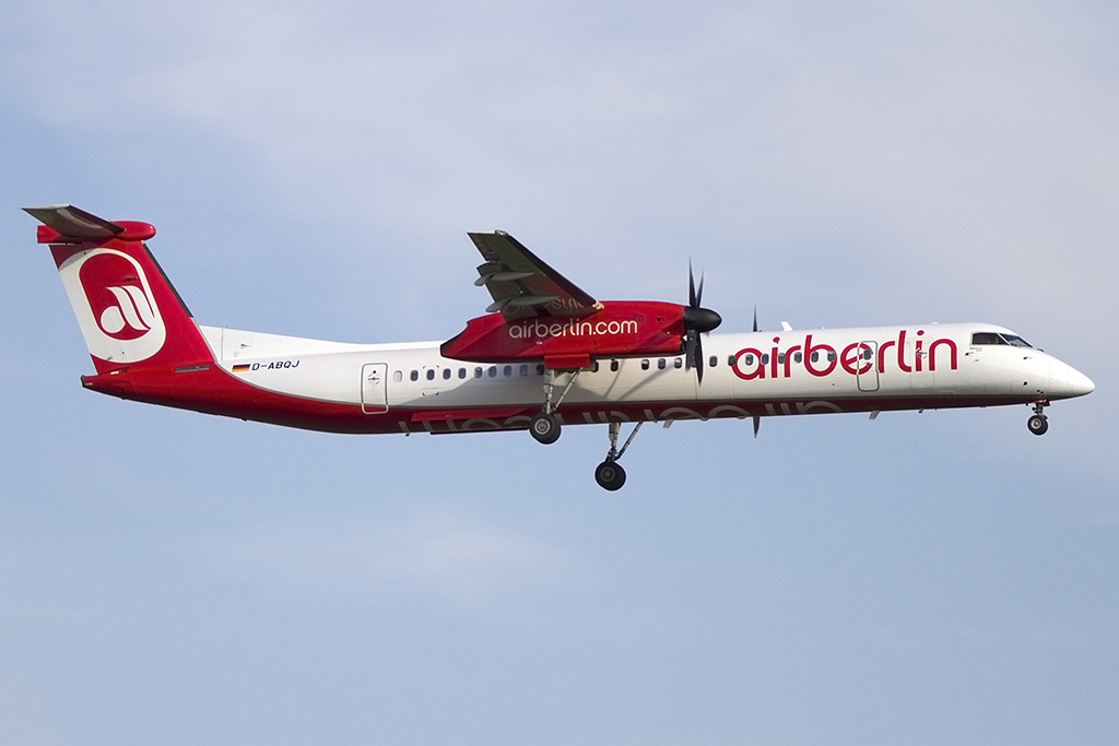 Air Berlin, D-ABQJ, Bombardier, DHC-8 402Q, 25.07.2013, DUS, Dsseldorf, Germany 




