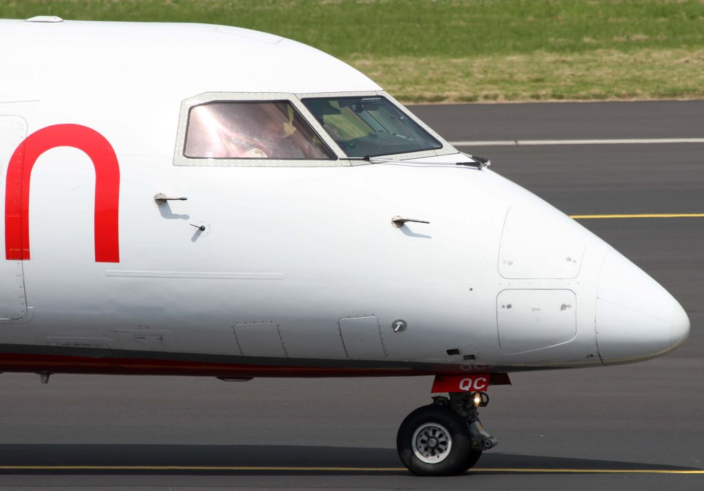 Air Berlin (LGW), D-ABQC, De Havilland Canada, DHC 8Q-400 (Bug/Nose), 01.07.2013, DUS-EDDL, Dsseldorf, Germany 