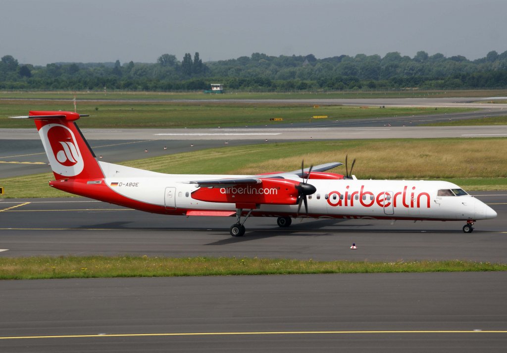 Air Berlin (LGW), D-ABQE, De Havilland Canada, 8Q-400, 01.07.2013, DUS-EDDL, Dsseldorf, Germany