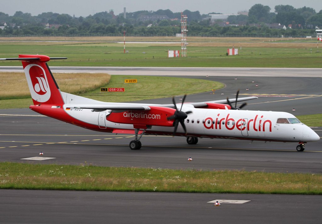 Air Berlin (LGW), D-ABQJ, De Havilland Canada, DHC 8Q-400, 01.07.2013, DUS-EDDL, Dsseldorf, Germany 
