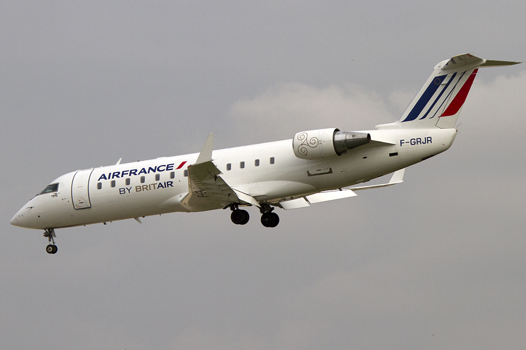 Air France - Brit Air, F-GRJR, Bombardier, CRJ-100ER, 18.06.2011, BCN, Barcelona, Spain 





