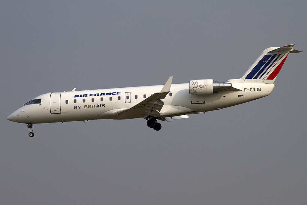 Air France - Brit Air, F-GRJM, Bombardier, CRJ-100ER, 08.09.2012, BCN, Barcelona, Spain





