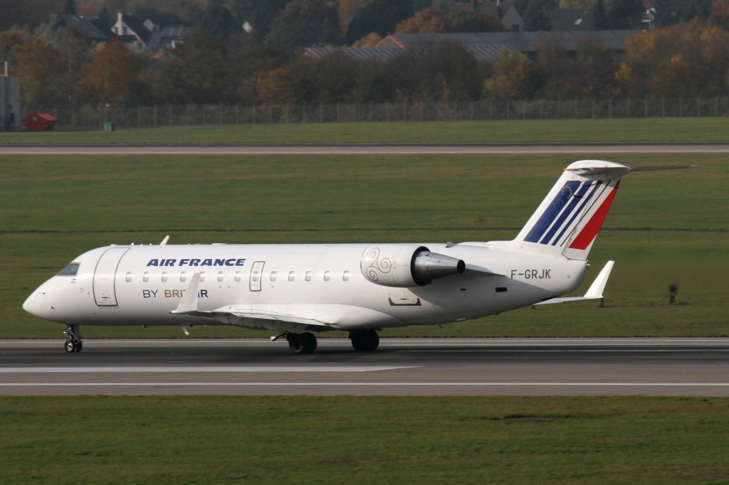 Air France (BritAir), F-GRJK, Bombardier, CRJ-100 ER, 10.11.2012, DUS-EDDL, Dsseldorf, Germany 