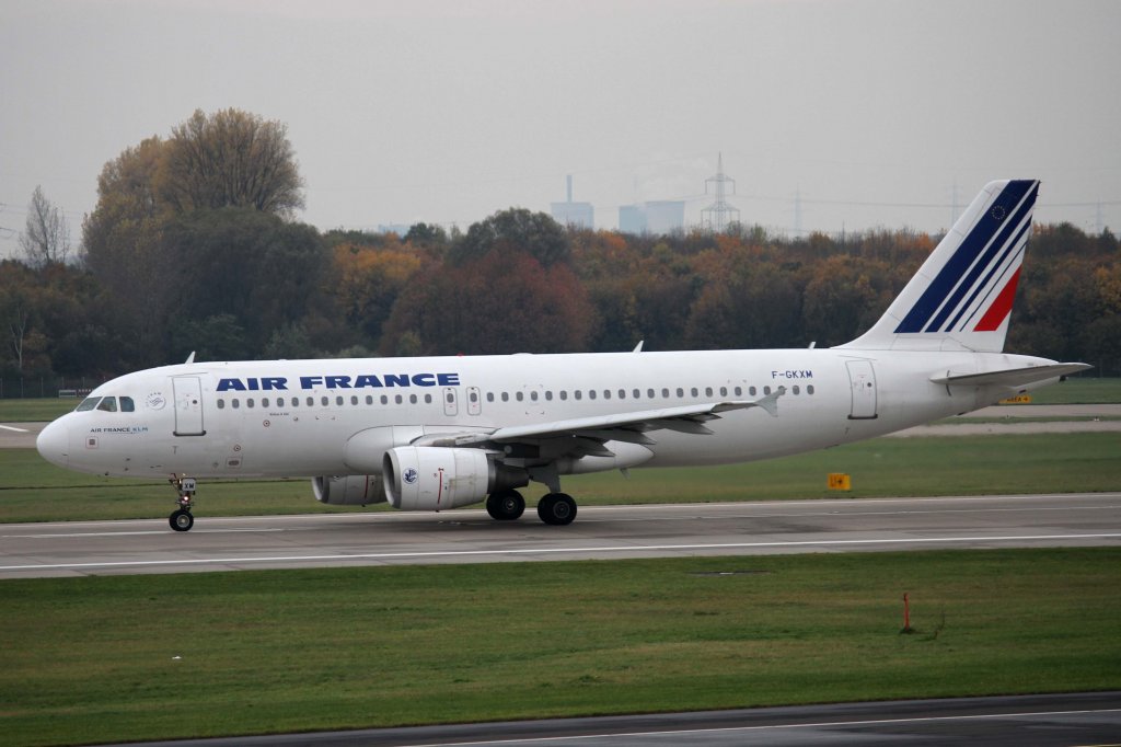 Air France, F-GKXM, Airbus, A 320-200, 10.11.2012, DUS-EDDL, Dsseldorf, Germany 