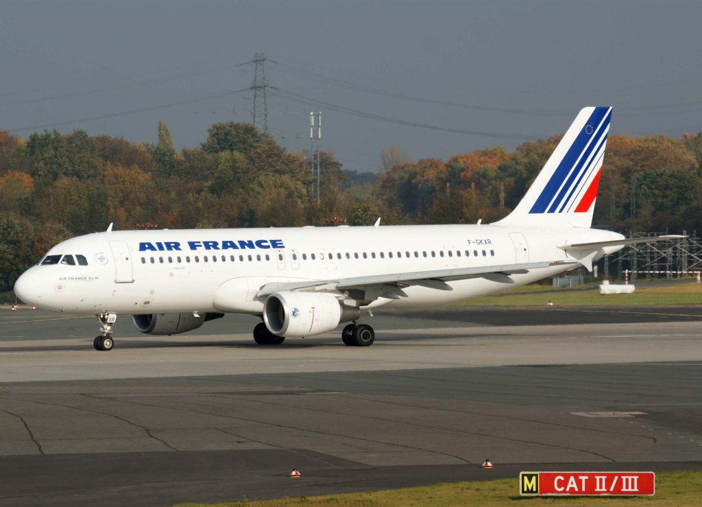 Air France, F-GKXR, Airbus A 320-200, 2009.10.24, DUS, Dsseldorf, Germany