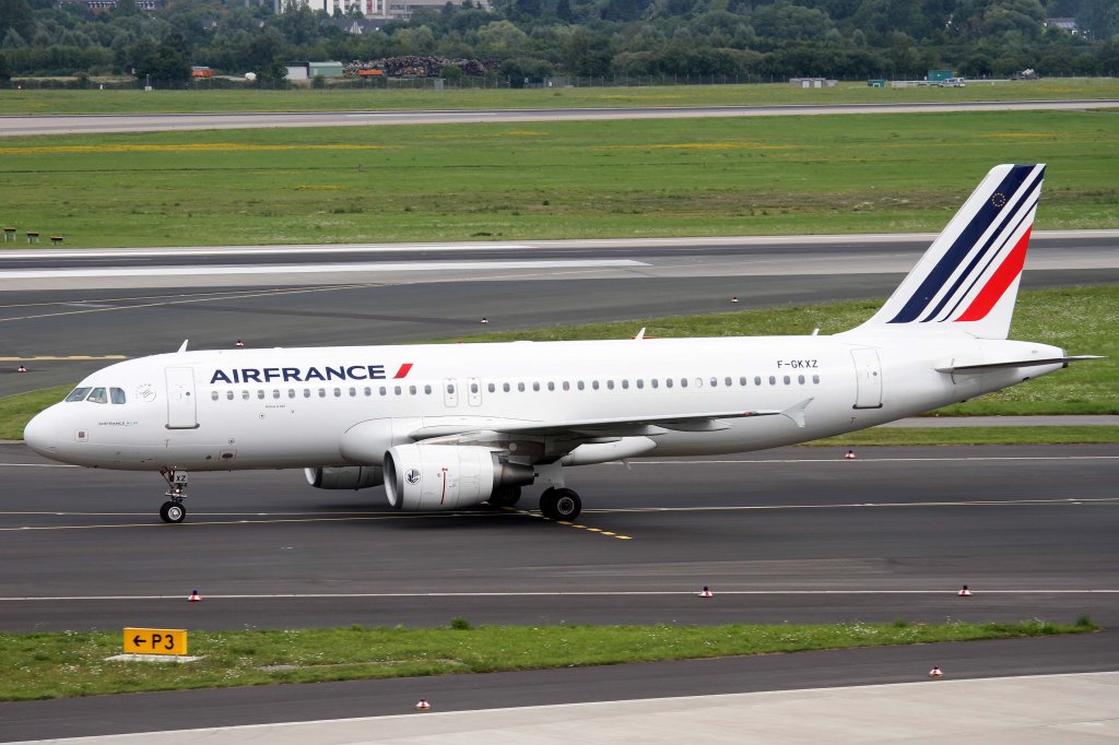 Air France, F-GKXZ, Airbus, A 320-200 (neue AF-Lkrg.), 11.08.2012, DUS-EDDL, Dsseldorf, Germany 
