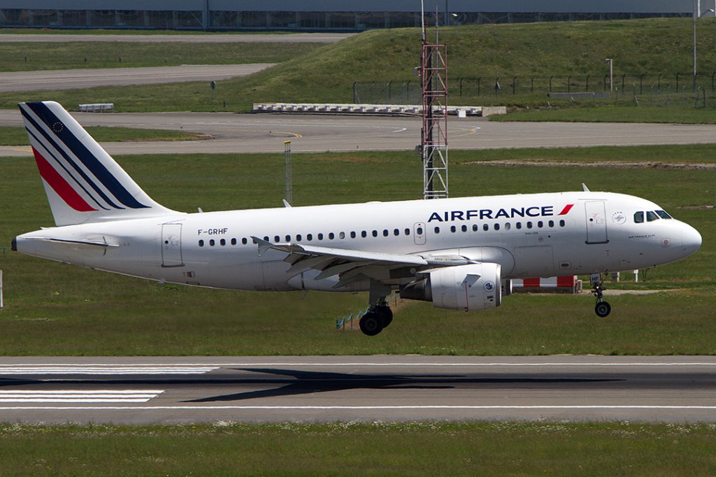Air France, F-GRHF, Airbus, A319-111, 09.05.2012, TLS, Toulouse, France 




