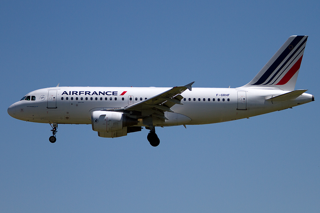 Air France, F-GRHF, Airbus, A319-111, 16.05.2012, TLS, Toulouse, France 
