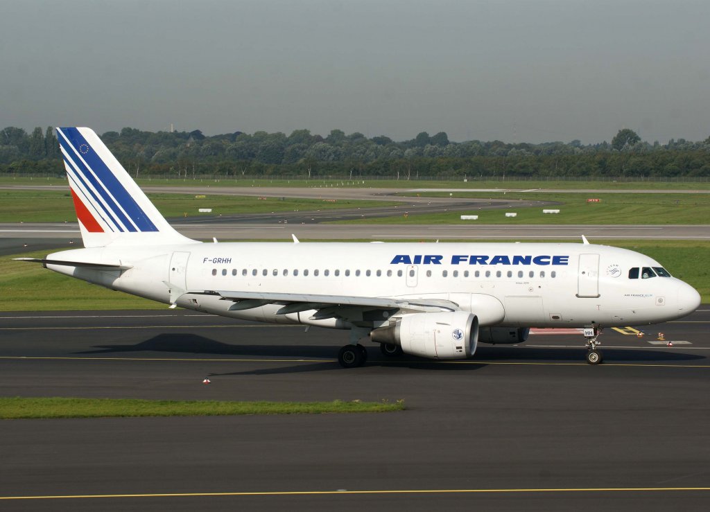 Air France, F-GRHH, Airbus A 319-100, 2010.09.23, DUS-EDDL, Dsseldorf, Germany 

