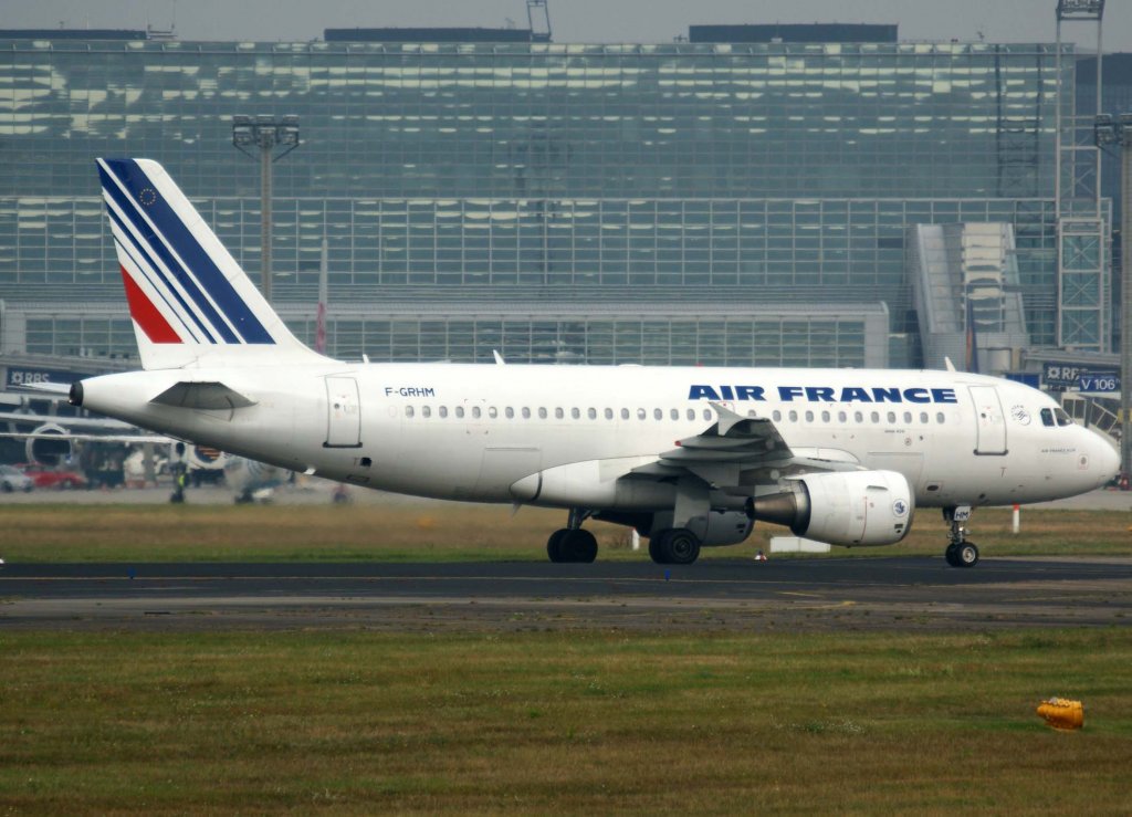 Air France, F-GRHM, Airbus A 319-100, 2009.09.16, FRA, Frankfurt, Germany