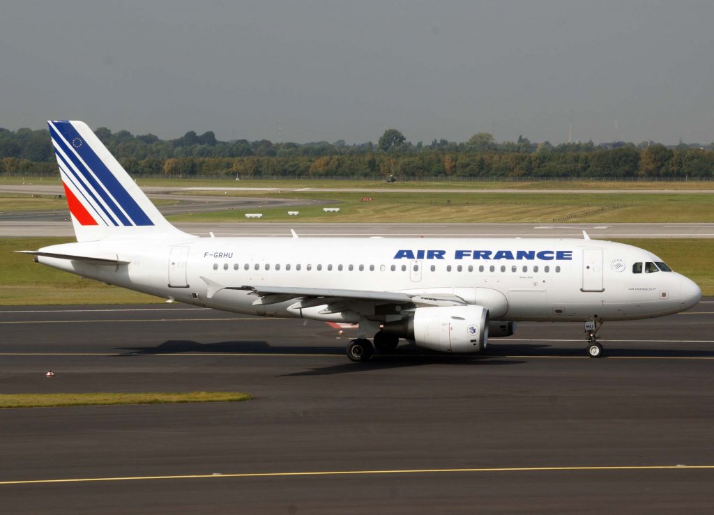 Air France, F-GRHU, Airbus A 319-100, 2009.09.09, DUS, Dsseldorf, Germany