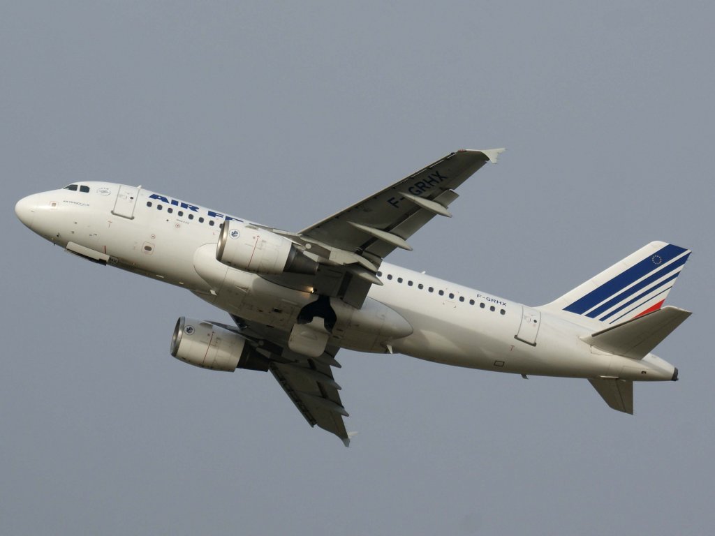 Air France, F-GRHX, Airbus, A 319-100, 06.01.2012, DUS-EDDL, Dsseldorf, Germany 
