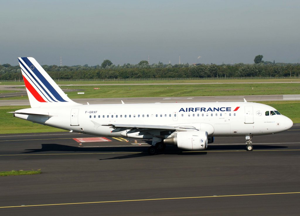 Air France, F-GRXF, Airbus A 319-100 (neue AF-Lackierung), 2010.09.22, DUS-EDDL, Dsseldorf, Germany 

