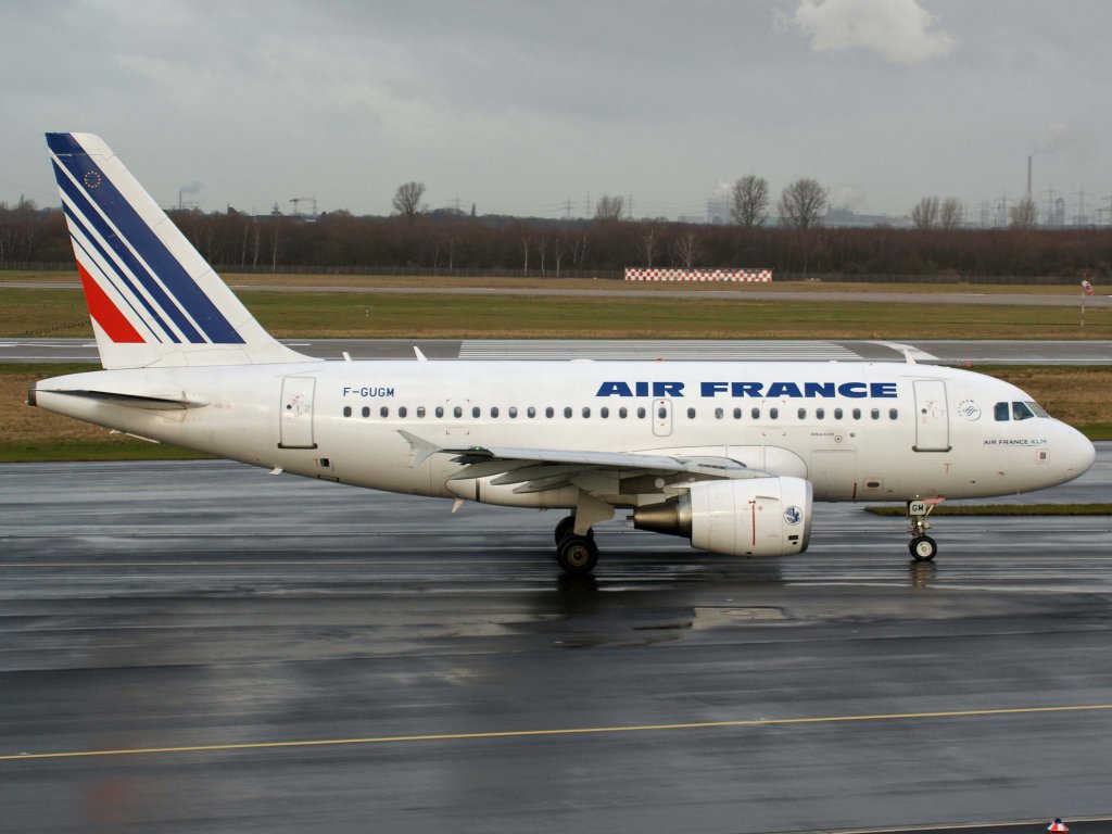Air France, F-GUGM, Airbus, A 318-100, 06.01.2012, DUS-EDDL, Dsseldorf, Germany 