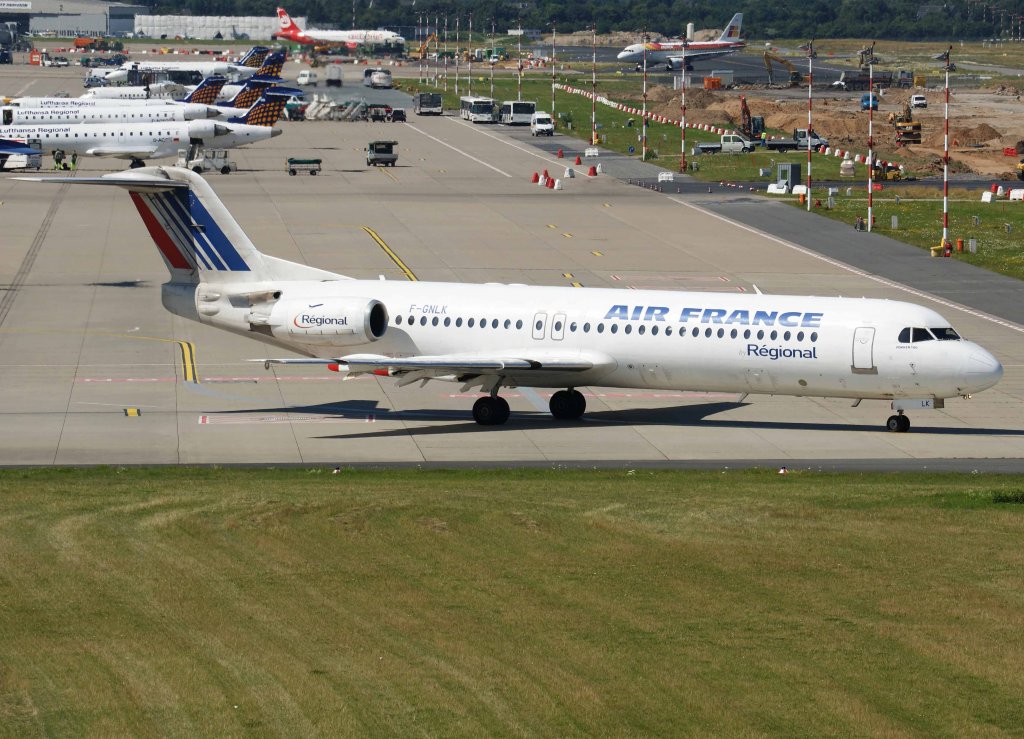 Air France Regional, F-GNLK, Fokker 100, 2008.07.15, DUS, Dsseldorf, Germany