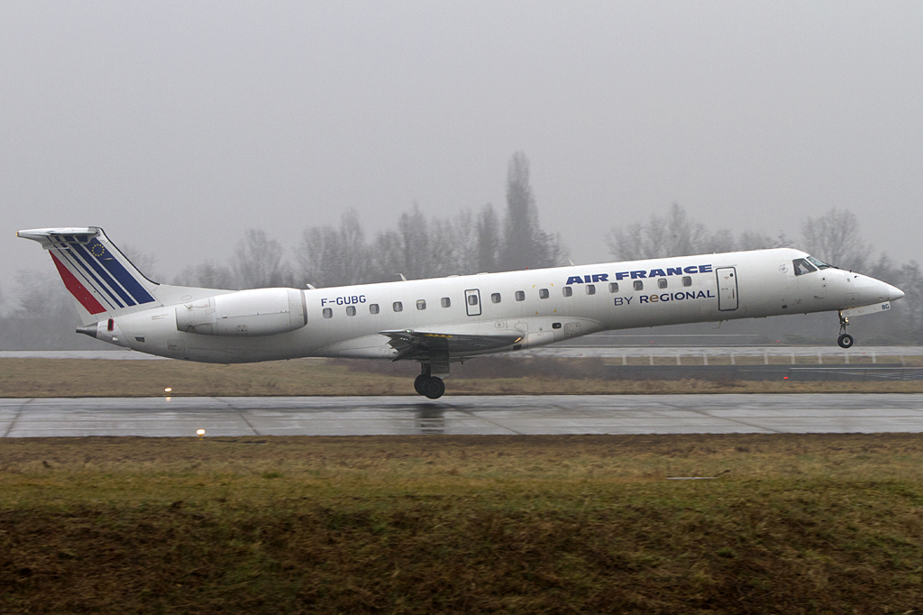 Air France - Regional, F-GUBG, Embraer, ERJ-145MP, 20.02.2011, BSL, Basel, Switzerland 




