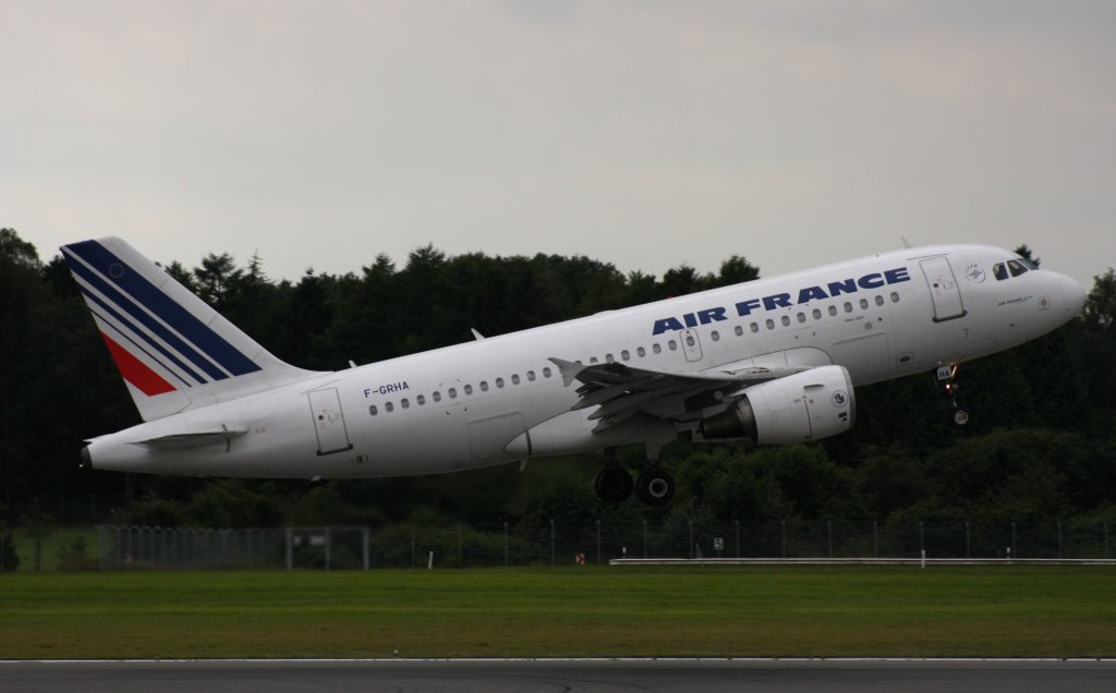 Air France,F-GRHA,(c/n938),Airbus A319-111,16.07.2012,HAM-EDDH,Hamburg,Germany