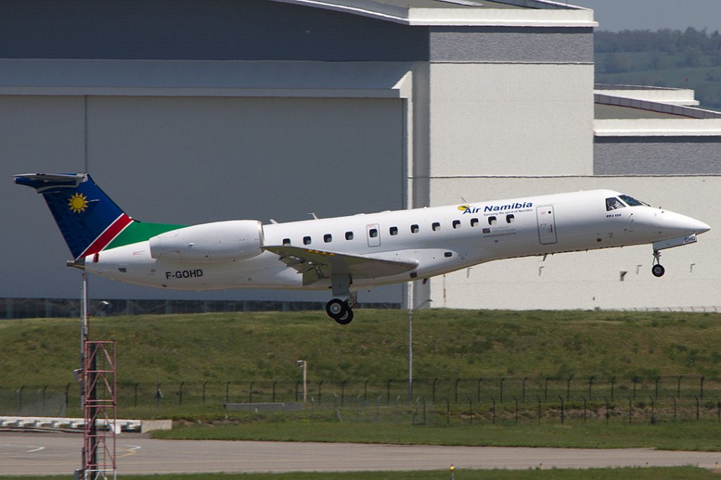 Air Namibia, F-GOHD > V5-ANF, Embraer, ERJ-135ER, 09.05.2012, TLS, Toulouse, France 


