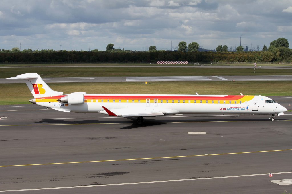 Air Nostrum, EC-LOX, Bombardier, CRJ-1000, 22.09.2012, DUS-EDDL, Dsseldorf, Germany

