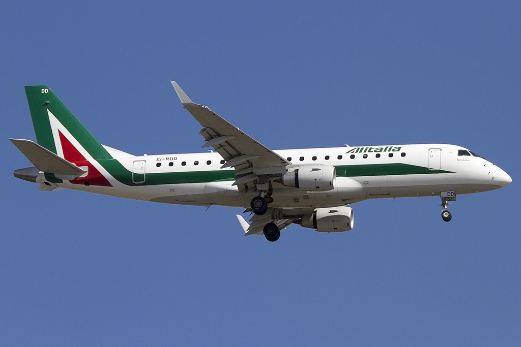 Alitalia - CityLiner, EI-RDD, Embraer, ERJ-175, 04.05.2013, BCN, Barcelona, Spain 



