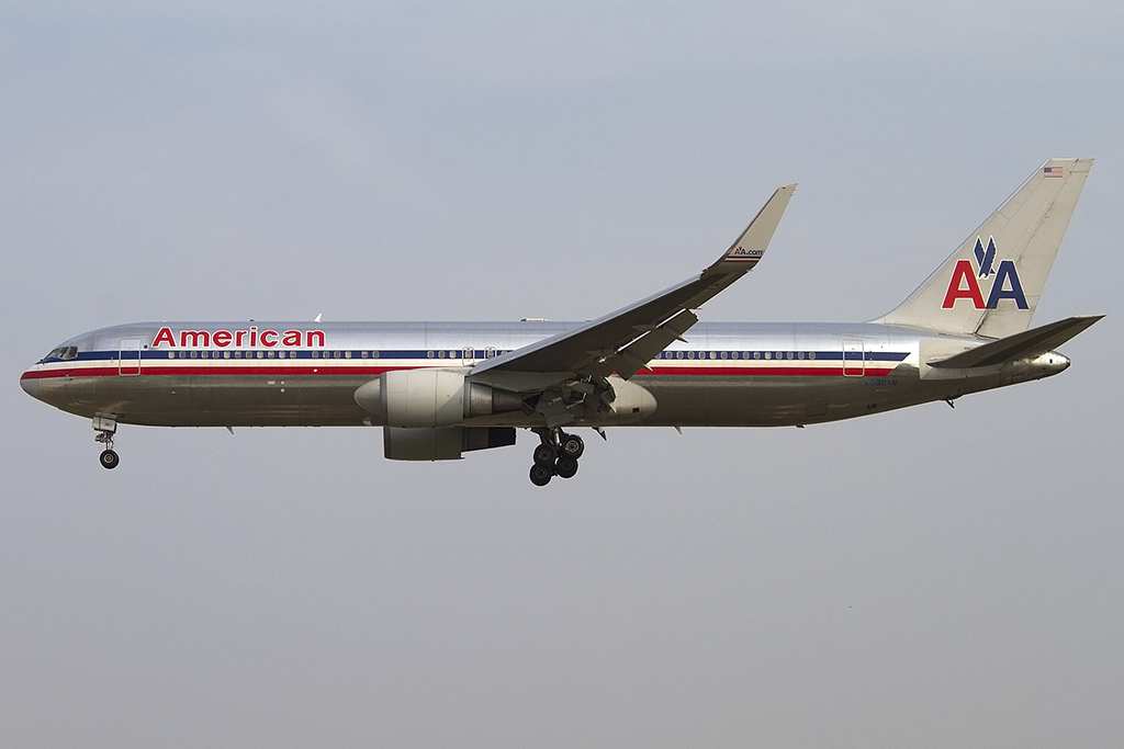 American Airlines, N380AN, Boeing, B767-323ER, 08.09.2012, BCN, Barcelona, Spain 




