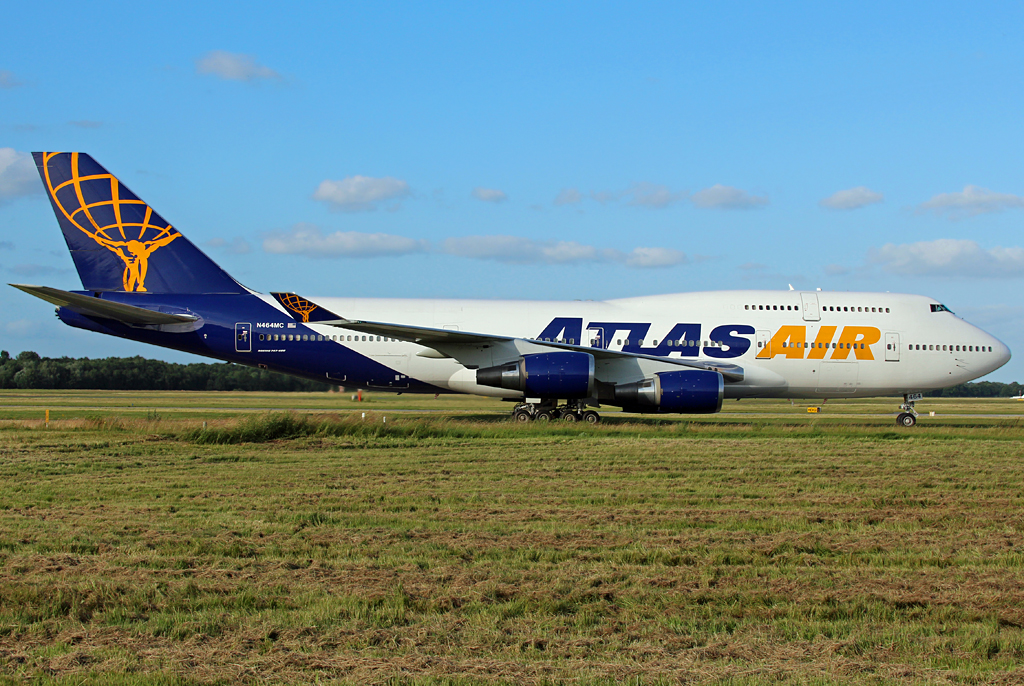 Atlas Air Boeing 747-446 N464MC, aufgenommen am 29.6.2013