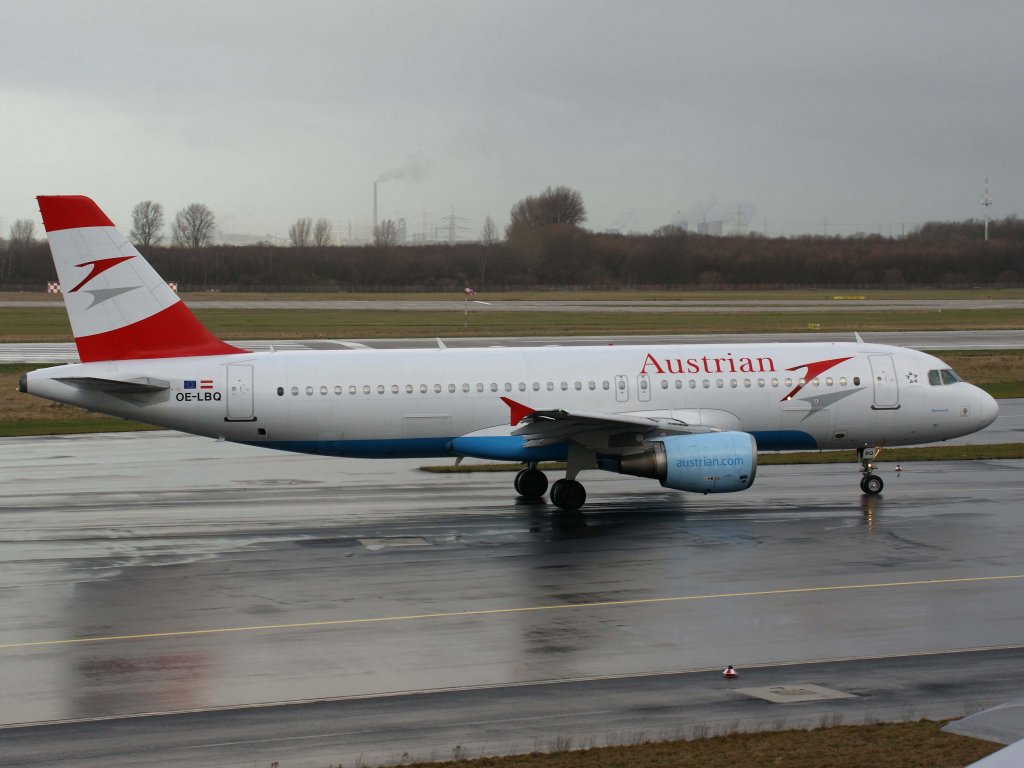 Austrian, OE-LBQ  Wienerwald , Airbus, A 320-200, 06.01.2012, DUS-EDDL, Dsseldorf, Germany