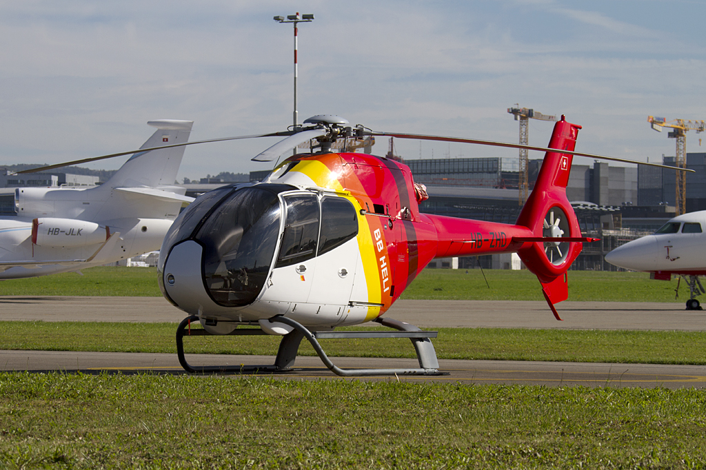 BB Heli, HB-ZHD, Eurocopter, EC-120B Colibri, 03.10.2010, ZRH, Zrich, Switzerland 




